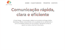 Tablet Screenshot of freshdesigncomunicacao.com.br